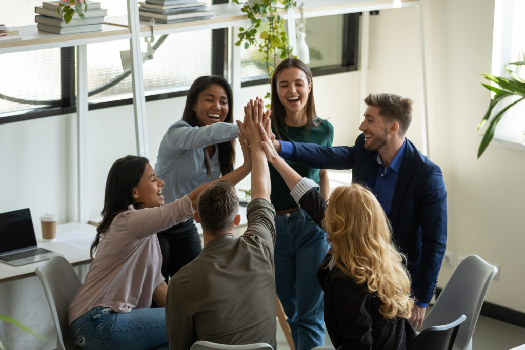 happy work culture in a sales team